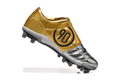 Men's Nike Total 90 III FG Firm Ground Low-Tops Football Boots - Silver/Black/Gold