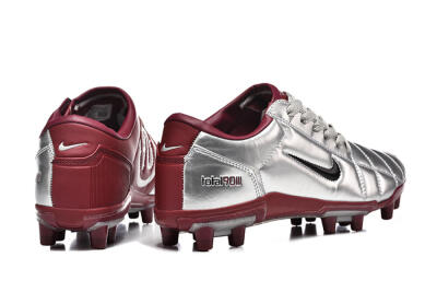 Men's Nike Total 90 III FG Firm Ground Low-Tops Football Boots - Silver/Black/Red