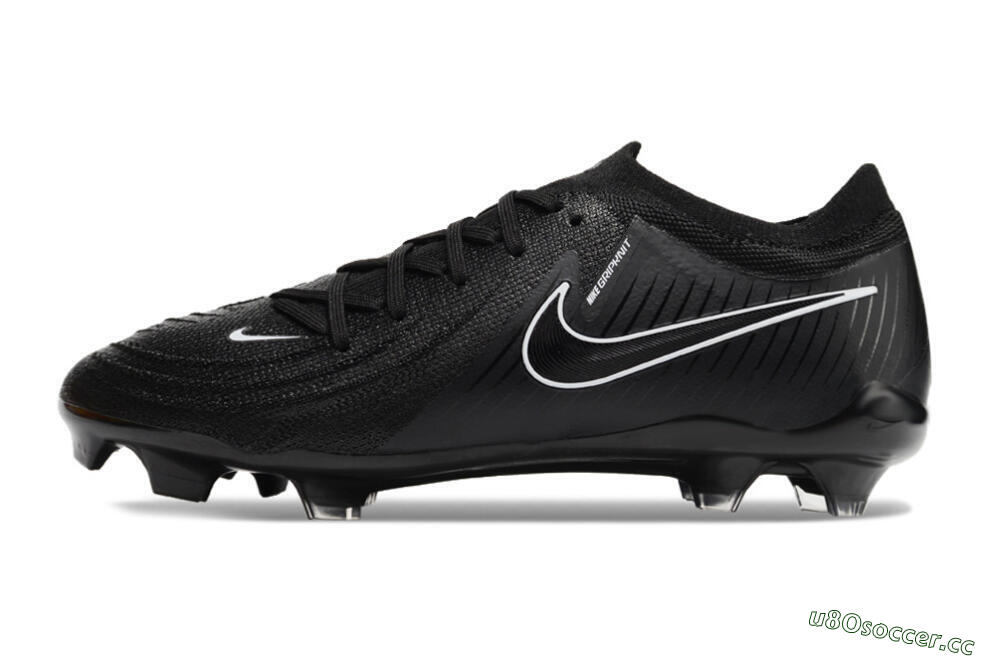 Unisex Nike Phantom GX 2 Elite FG Firm Ground Low-Tops Football Boots - Black/White/Blue 0