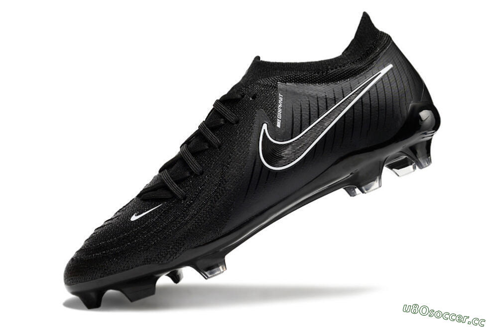 Unisex Nike Phantom GX 2 Elite FG Firm Ground Low-Tops Football Boots - Black/White/Blue 5