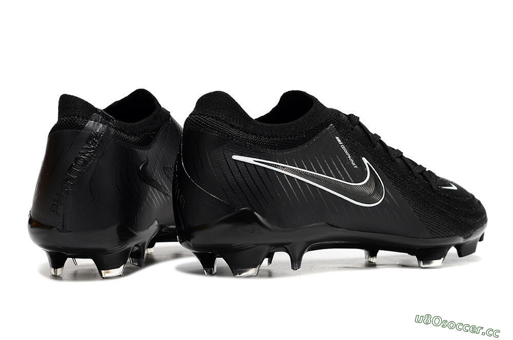 Unisex Nike Phantom GX 2 Elite FG Firm Ground Low-Tops Football Boots - Black/White/Blue 6