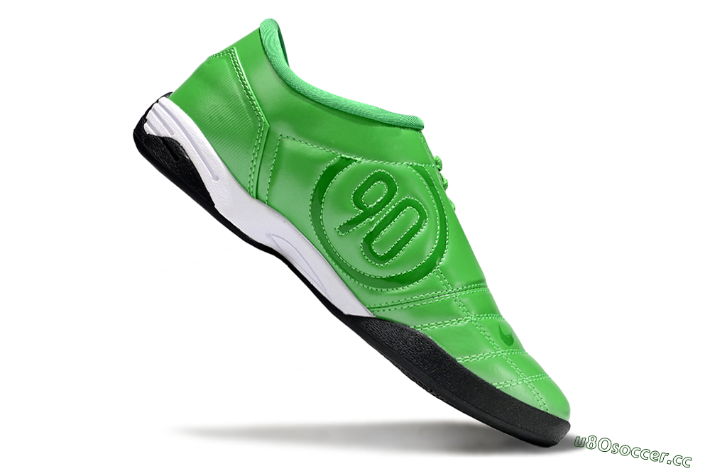 Men's Nike Total 90 III IC Indoor & Futsal Low-Tops Football Shoes - Green/White/Black 4