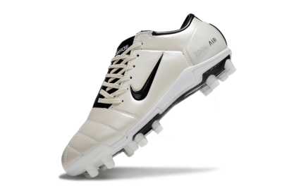 Men's Nike Air Zoom Total 90 III FG Firm Ground Low-Tops Football Boots - Beige/Black/White