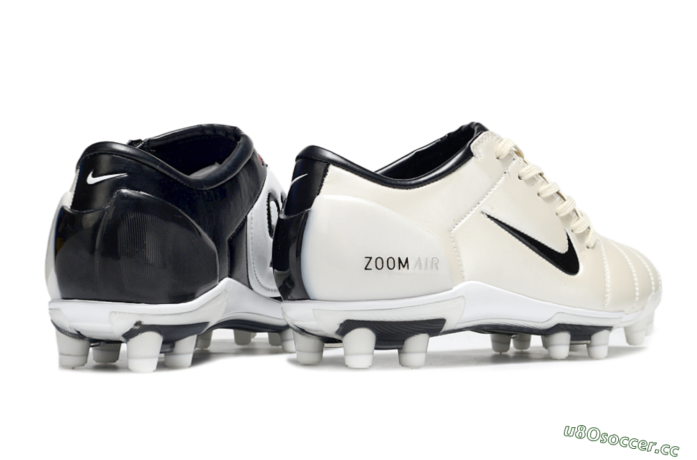 Men's Nike Air Zoom Total 90 III FG Firm Ground Low-Tops Football Boots - Beige/Black/White 6