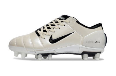 Men's Nike Air Zoom Total 90 III FG Firm Ground Low-Tops Football Boots - Beige/Black/White