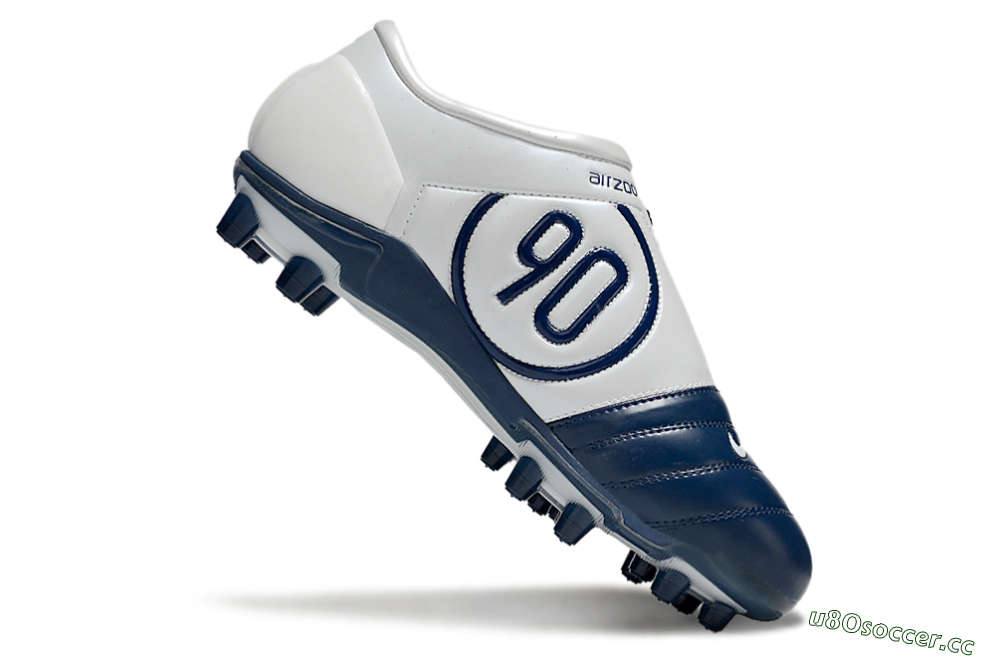 Men's Nike Air Zoom Total 90 III FG Firm Ground Low-Tops Football Boots - Blue/White/Gold 4