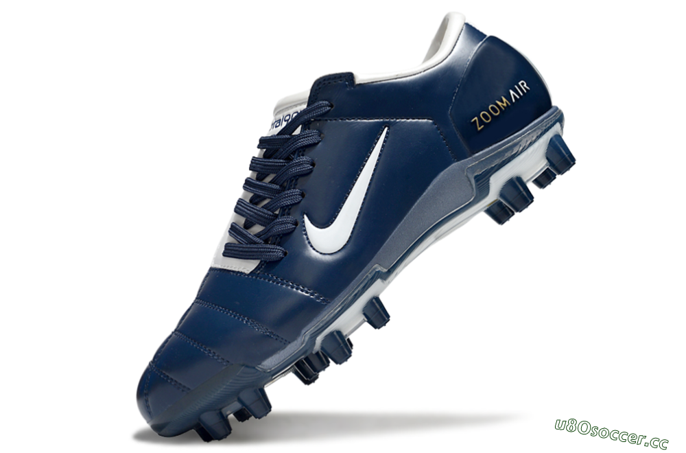 Men's Nike Air Zoom Total 90 III FG Firm Ground Low-Tops Football Boots - Blue/White/Gold 5