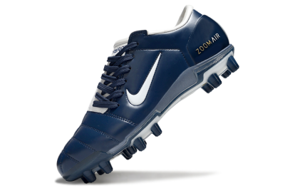 Men's Nike Air Zoom Total 90 III FG Firm Ground Low-Tops Football Boots - Blue/White/Gold