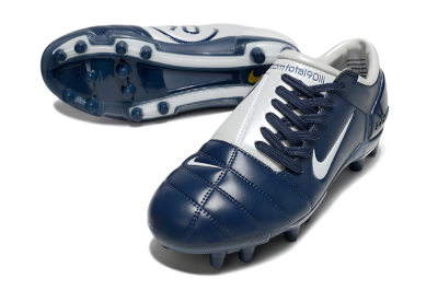 Men's Nike Air Zoom Total 90 III FG Firm Ground Low-Tops Football Boots - Blue/White/Gold
