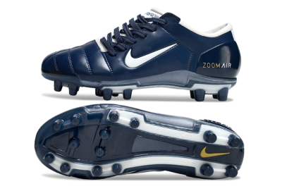 Men's Nike Air Zoom Total 90 III FG Firm Ground Low-Tops Football Boots - Blue/White/Gold