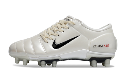 Men's Nike Air Zoom Total 90 III FG Firm Ground Low-Tops Football Boots - White/Black/Red
