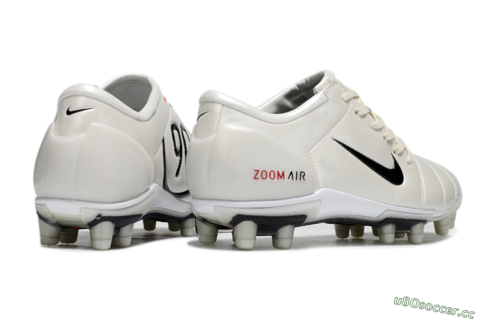 Men's Nike Air Zoom Total 90 III FG Firm Ground Low-Tops Football Boots - White/Black/Red 6
