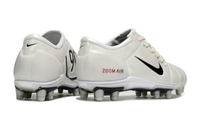 Men's Nike Air Zoom Total 90 III FG Firm Ground Low-Tops Football Boots - White/Black/Red