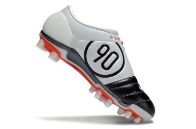 Men's Nike Air Zoom Total 90 III FG Firm Ground Low-Tops Football Boots - Black/White/Red