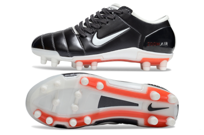 Men's Nike Air Zoom Total 90 III FG Firm Ground Low-Tops Football Boots - Black/White/Red