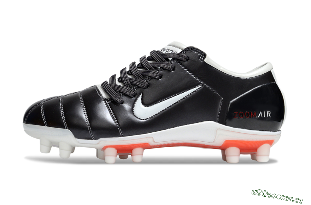 Men's Nike Air Zoom Total 90 III FG Firm Ground Low-Tops Football Boots - Black/White/Red 0