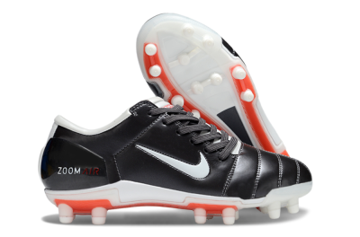 Men's Nike Air Zoom Total 90 III FG Firm Ground Low-Tops Football Boots - Black/White/Red