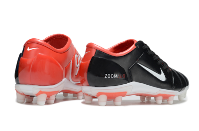 Men's Nike Air Zoom Total 90 III FG Firm Ground Low-Tops Football Boots - Black/White/Red