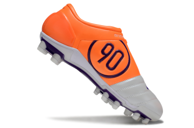Men's Nike Air Zoom Total 90 III FG Firm Ground Low-Tops Football Boots - White/Purple/Red