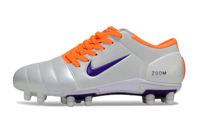 Men's Nike Air Zoom Total 90 III FG Firm Ground Low-Tops Football Boots - White/Purple/Red