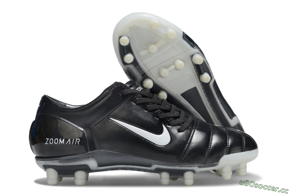 Men's Nike Air Zoom Total 90 III FG Firm Ground Low-Tops Football Boots - Black/White 2