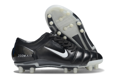 Men's Nike Air Zoom Total 90 III FG Firm Ground Low-Tops Football Boots - Black/White