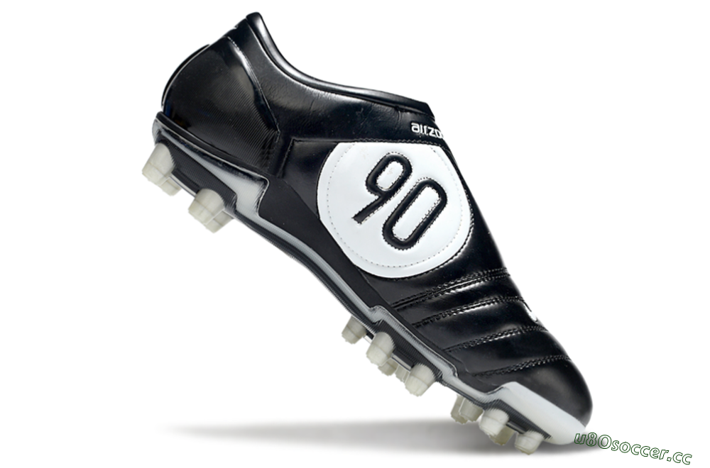 Men's Nike Air Zoom Total 90 III FG Firm Ground Low-Tops Football Boots - Black/White 4