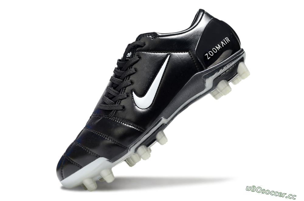 Men's Nike Air Zoom Total 90 III FG Firm Ground Low-Tops Football Boots - Black/White 5
