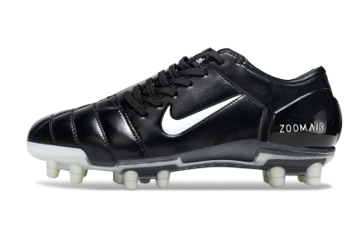 Men's Nike Air Zoom Total 90 III FG Firm Ground Low-Tops Football Boots - Black/White