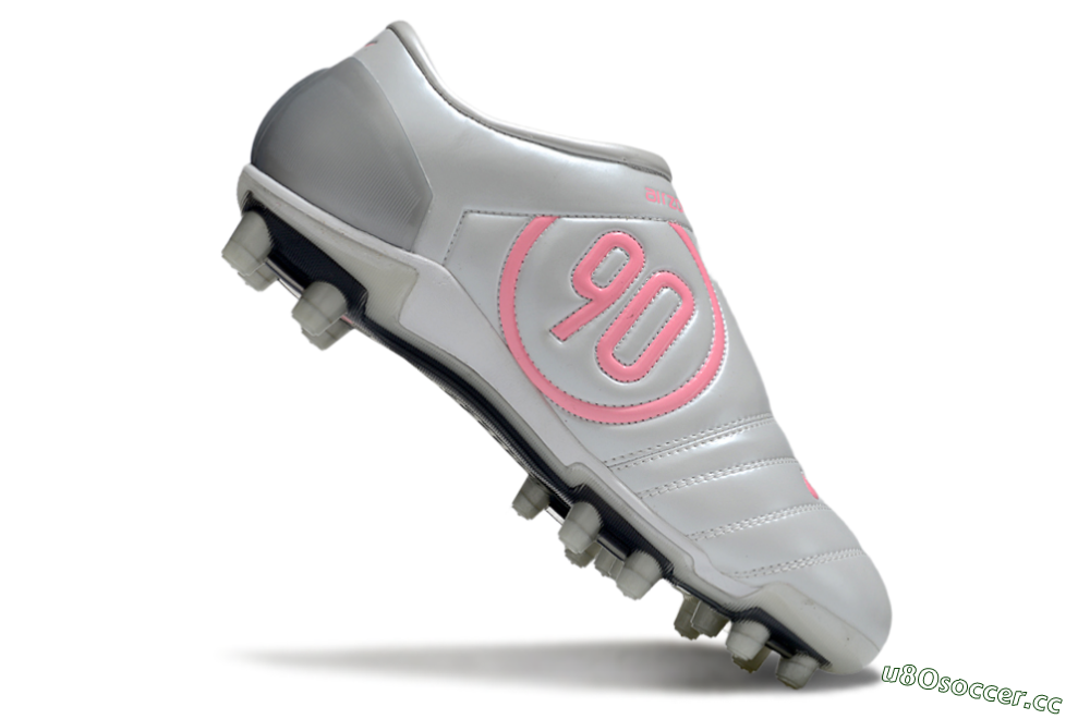 Men's Nike Air Zoom Total 90 III FG Firm Ground Low-Tops Football Boots - Silver/Pink/Red 4