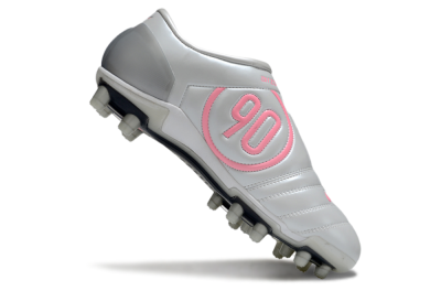 Men's Nike Air Zoom Total 90 III FG Firm Ground Low-Tops Football Boots - Silver/Pink/Red