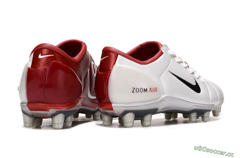 Men's Nike Air Zoom Total 90 III FG Firm Ground Low-Tops Football Boots - White/Black/Red 6