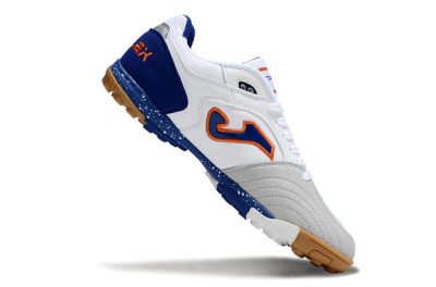 Men's Joma Top Flex TF Artificial Turf Low-Tops Football Shoes - White/Red/Blue
