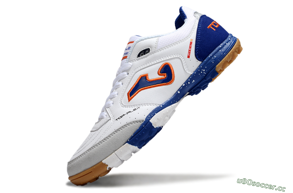 Men's Joma Top Flex TF Artificial Turf Low-Tops Football Shoes - White/Red/Blue 5