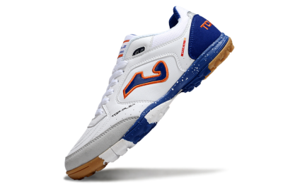 Men's Joma Top Flex TF Artificial Turf Low-Tops Football Shoes - White/Red/Blue