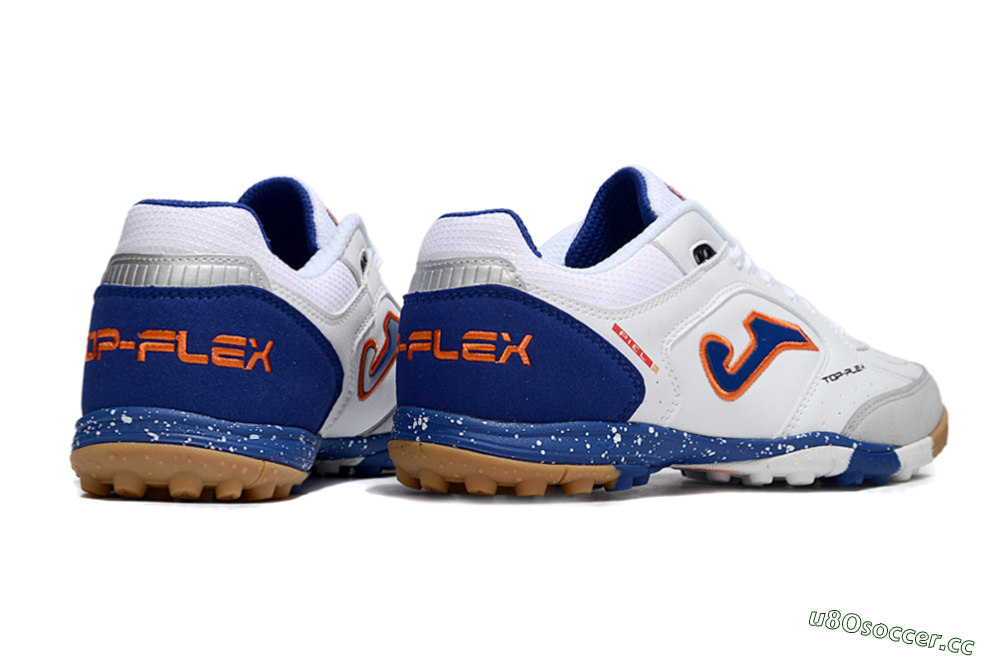 Men's Joma Top Flex TF Artificial Turf Low-Tops Football Shoes - White/Red/Blue 6