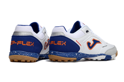 Men's Joma Top Flex TF Artificial Turf Low-Tops Football Shoes - White/Red/Blue