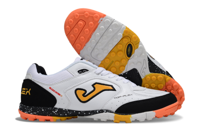 Men's Joma Top Flex TF Artificial Turf Low-Tops Football Shoes - White/Yellow/Black