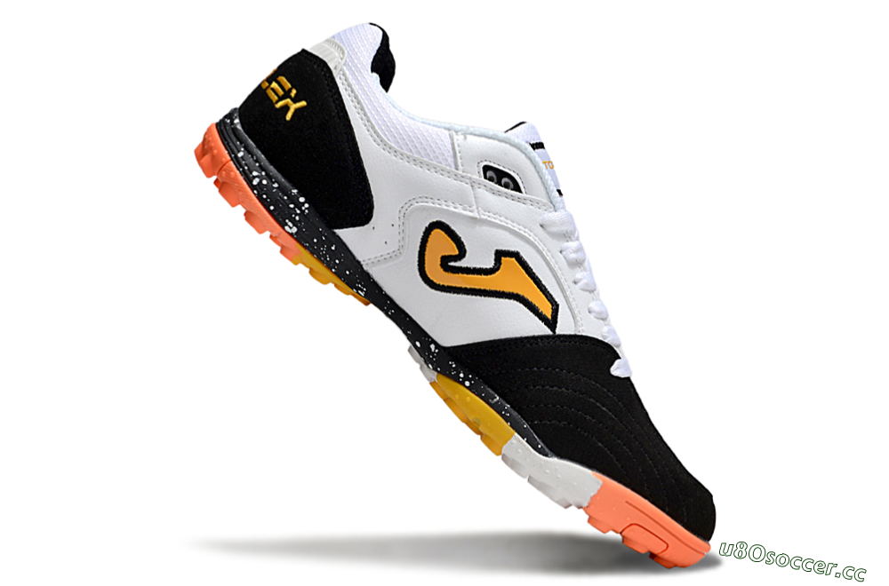 Men's Joma Top Flex TF Artificial Turf Low-Tops Football Shoes - White/Yellow/Black 5