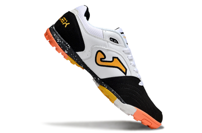 Men's Joma Top Flex TF Artificial Turf Low-Tops Football Shoes - White/Yellow/Black