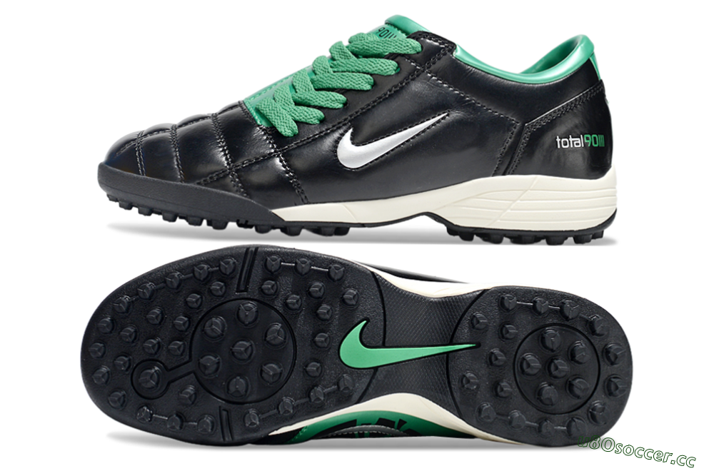 Unisex Nike Air Zoom Total 90 III TF Artificial Turf Low-Tops Football Shoes - Black/Silver/White 1