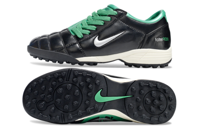 Unisex Nike Air Zoom Total 90 III TF Artificial Turf Low-Tops Football Shoes - Black/Silver/White