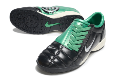 Unisex Nike Air Zoom Total 90 III TF Artificial Turf Low-Tops Football Shoes - Black/Silver/White