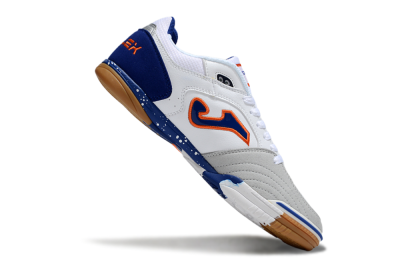 Men's Joma Top Flex IC Indoor & Futsal Low-Tops Football Shoes - White/Red/Blue