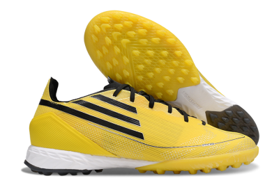 Men's Adidas F50 Pro TF Artificial Turf Low-Tops Football Shoes - Yellow/Black/White