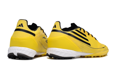 Men's Adidas F50 Pro TF Artificial Turf Low-Tops Football Shoes - Yellow/Black/White