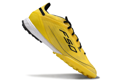 Men's Adidas F50 Pro TF Artificial Turf Low-Tops Football Shoes - Yellow/Black/White