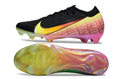 Unisex Nike Air Zoom Mercurial Vapor 16 Elite FG Firm Ground Low-Tops Football Boots - Black/Red/Yellow