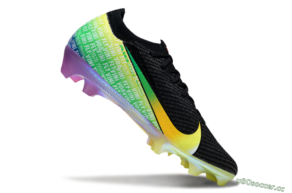 Unisex Nike Air Zoom Mercurial Vapor 16 Elite FG Firm Ground Low-Tops Football Boots - Black/Red/Yellow 4