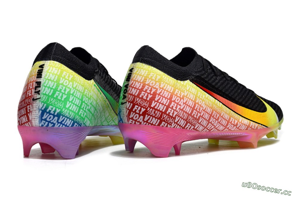 Unisex Nike Air Zoom Mercurial Vapor 16 Elite FG Firm Ground Low-Tops Football Boots - Black/Red/Yellow 6